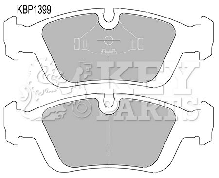 KEY PARTS Bremžu uzliku kompl., Disku bremzes KBP1399